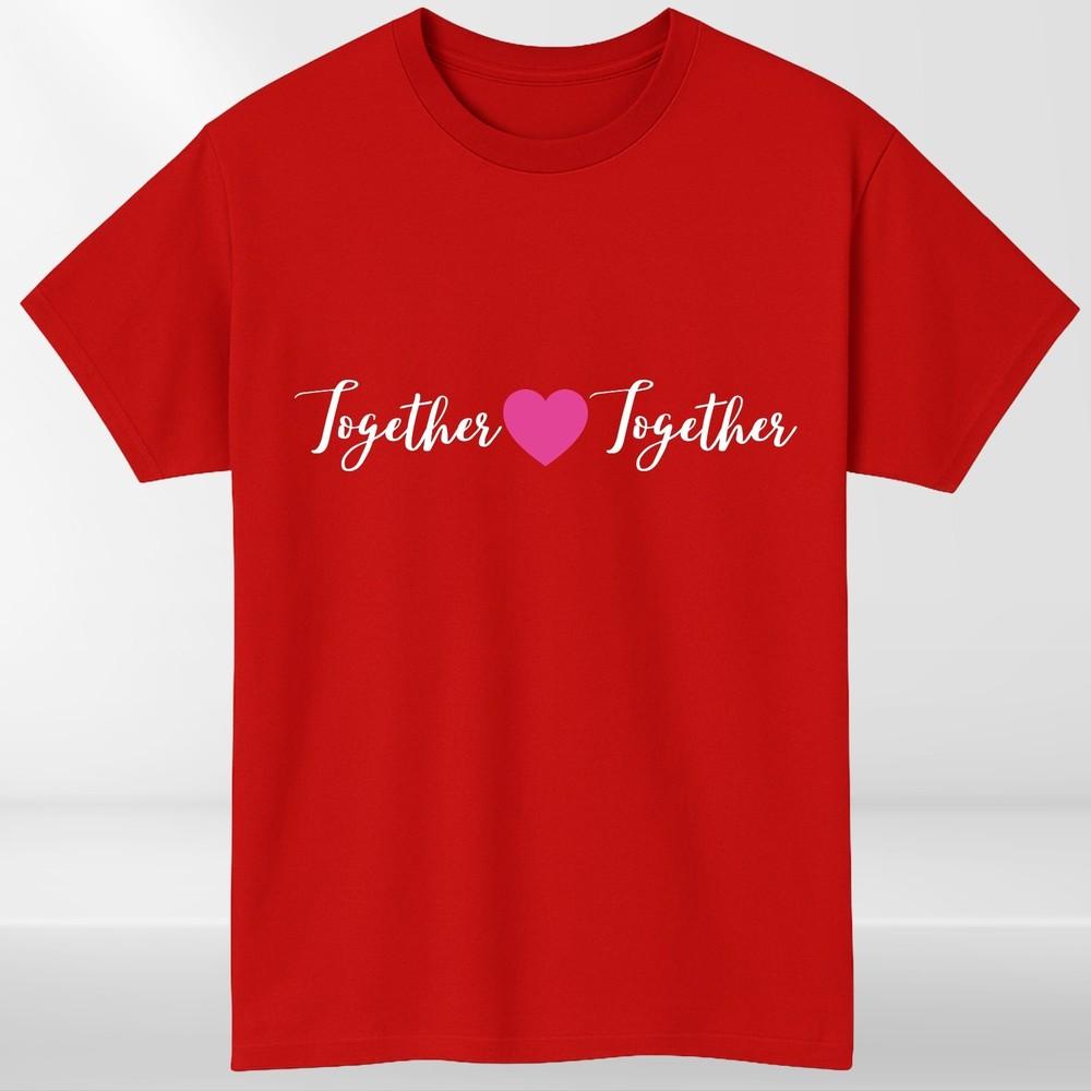 Together Heart Love Graphic TShirt Unisex RoUnisextic Gift Casual Tee Top S
