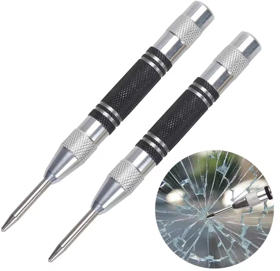 Automatischer Körner Schlagwerkzeug Fensterbrecher Holzbearbeitungs Körner Metallbohrwerkzeug Automatischer Körner Handwerkzeuge für Glas Metall Holz