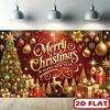 Weihnachts Neujahrs Feier Wandteppich Festliche Feiertagsdekorationen Wandbehang Gold Rot Ornamente Frohe Weihnachten Frohes Neues Jahr