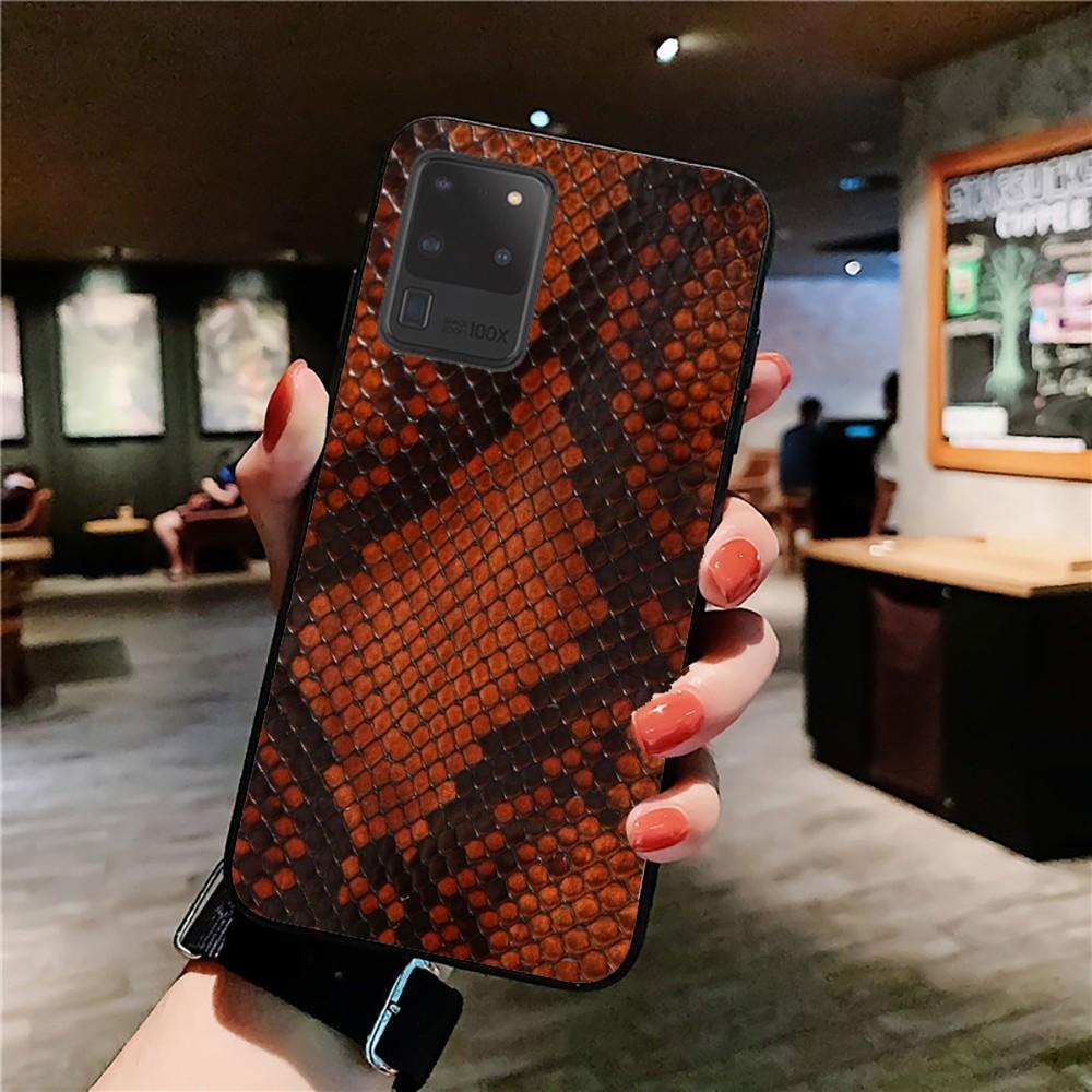 Snake Skin Phone Case For Samsung S 9 10 20 21 22 23 30 23 24 plus lite Ultra FE S10lite Fundas