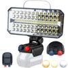 LED Work Light Floodlight [Infinitely DimmableColor Adjustable] Compatible with 14.4V18V Power Supplies, High Brightness, 10,000LM, Continuous