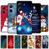 Weihnachts Hülle Für Poco X7 Pro 5G Schwarze Silikon Hüllen TPU Weihnachtsmann Weihnachtsbaum Hülle Cartoon Reh Für Redmi Turbo 4 5G