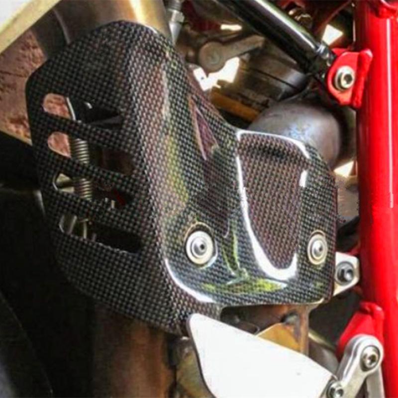 MOTO4U For Ducati 848 1098 1198 Carbon Fiber Exhaust Cover For Termignoni Exhaust Exhaust Heat Shield Motorcycle Accessories