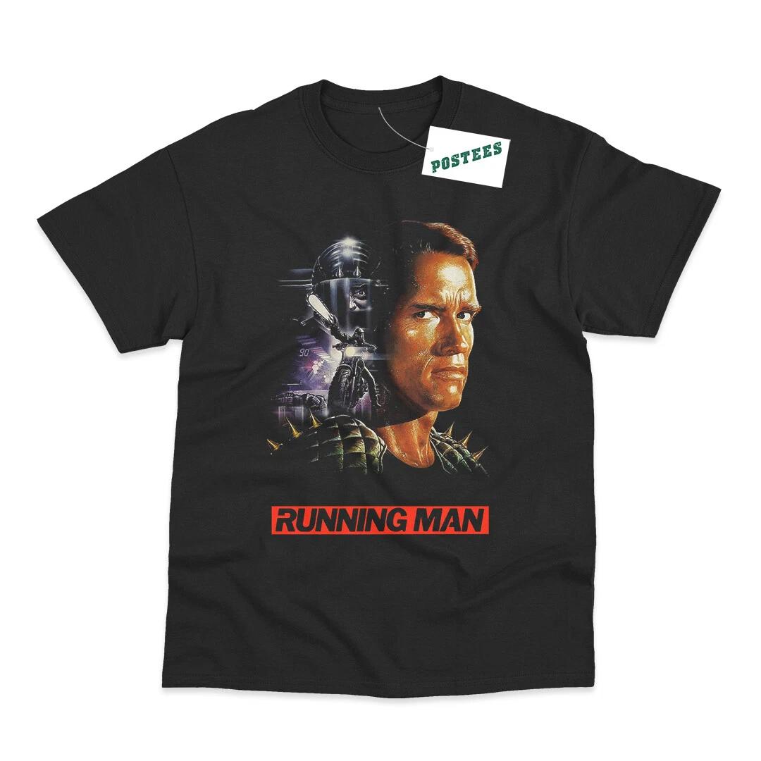 Retro Movie Poster Inspired By The Running Man DTG Printed T-Shirt XL