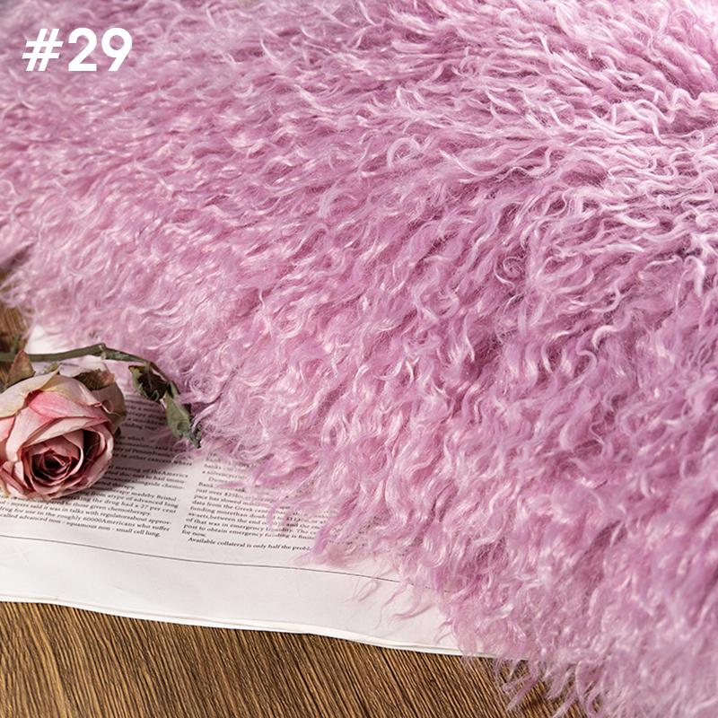 50*170cm High-grade 6cm Long Hair Cashmere Fabric Lamb Curly Imitation Tan Sheep Wool Plush Fabric DIY Clothing Dolls Cosplay