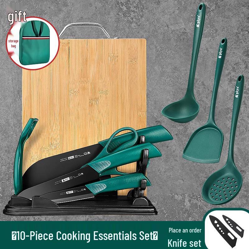 Outdoor Cooking Essentials Set: Picnic Knife, Camping Spatula & Storage Bag for Kitchenware & Vegetables