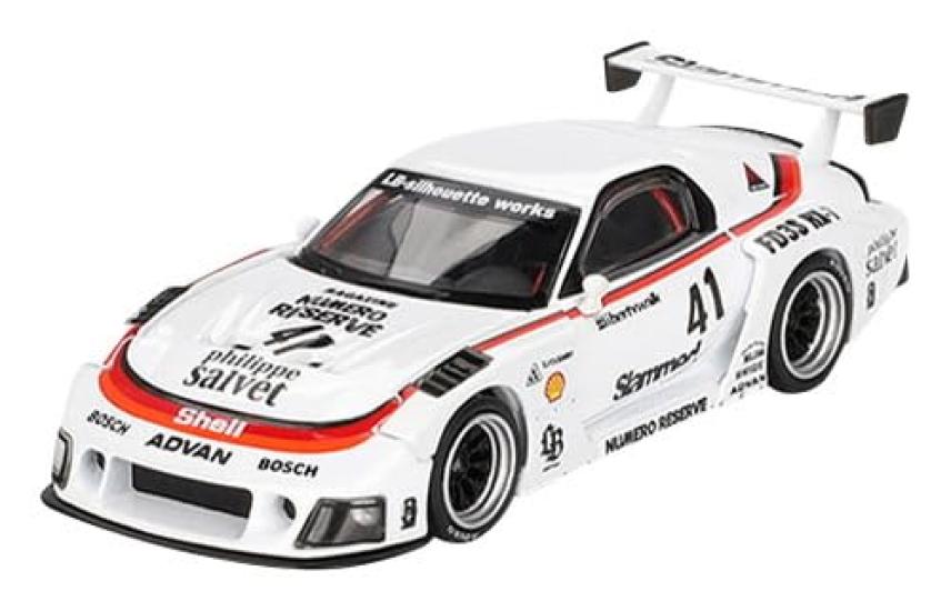 

MINI GT MiJo Exclusives Mazda Silhouette Numero Reserve Finished Product × 1/64 RX-7 LB-Super #41 (Right Handle)