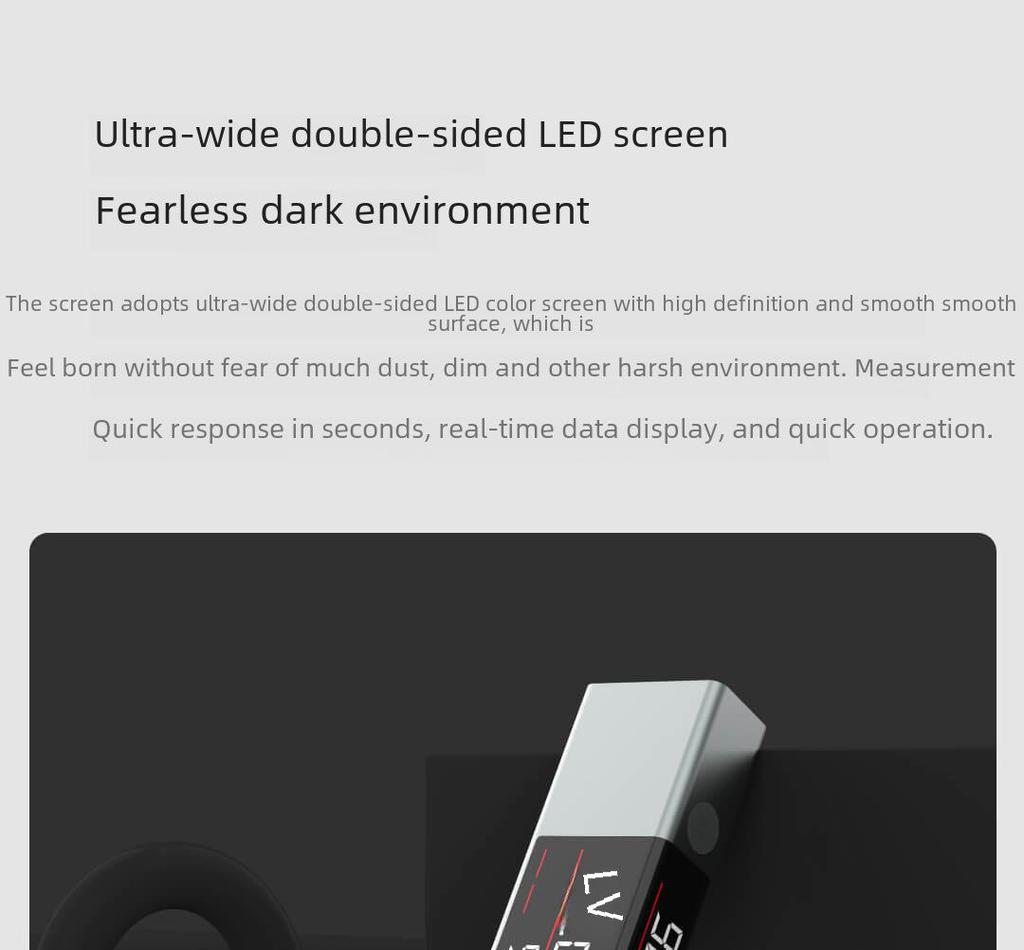 Duke LI1 Handheld High-Precision Laser Line Projector with LED Screen Angle Ruler
