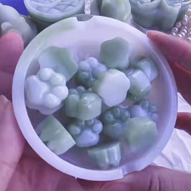 Cat Paw Silicone Resin Molds Animal Claw Epoxy Casting Mold 3D-Footprint Epoxy Resin Mold Keychain Pendant Clay Mold