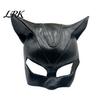 Full Face Latex Mask Halloween Catw Woman Mask, Black Cat Eye Costume Soft Sexy Leather Accessory for Masquerade Superhero Cosplay Party Breathable