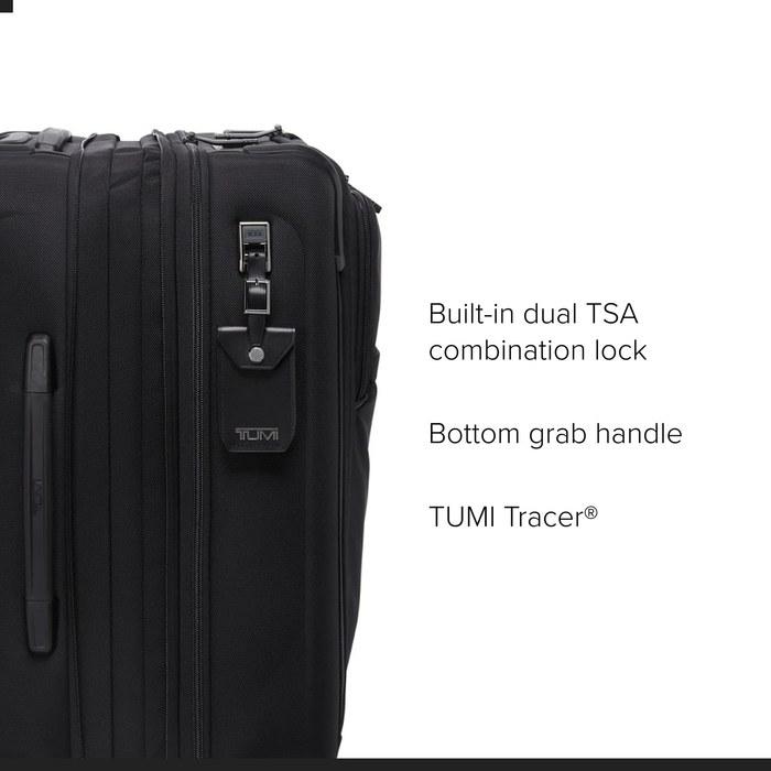TUMI ALPHA Large Dual Access Expandable Carry-on Black