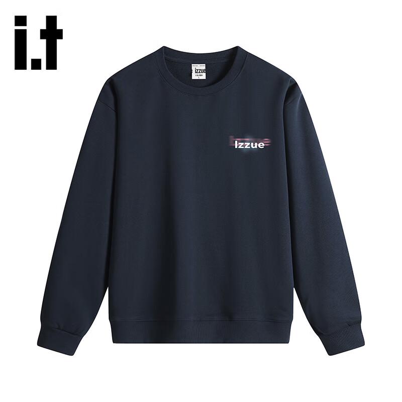 

izzue HK i.t Men s American Retro Crew Neck Long Sleeve Sweatshirt S