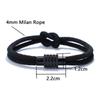 Stylish 2Pcs/Set Men Bracelet Stylish Knot Rope Braslet Distance Magent Buckle Yellow Blue Ukraine Braclet Pulsera Hombre Joias