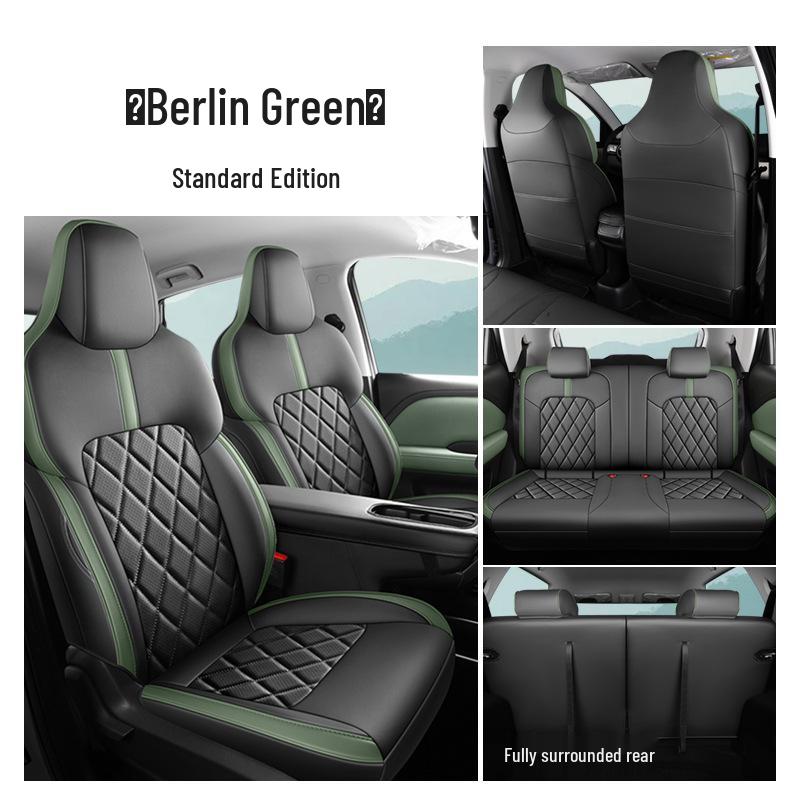 Bingo PLUS Universal Perforated Leather Car Seat Cushion for Five-Seater, All-Season.