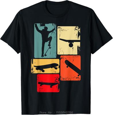 Skater Skateboarder Skateboard Boys Youth TShirt Unisex Summer Streetwear Tops Vintage T Shirt Cotton Tees Mens Clothing