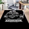 1 Stück Haus Stark Winterfell Teppich, Büroteppich Außenmatte Heimdekoration Bereichsteppich Festival