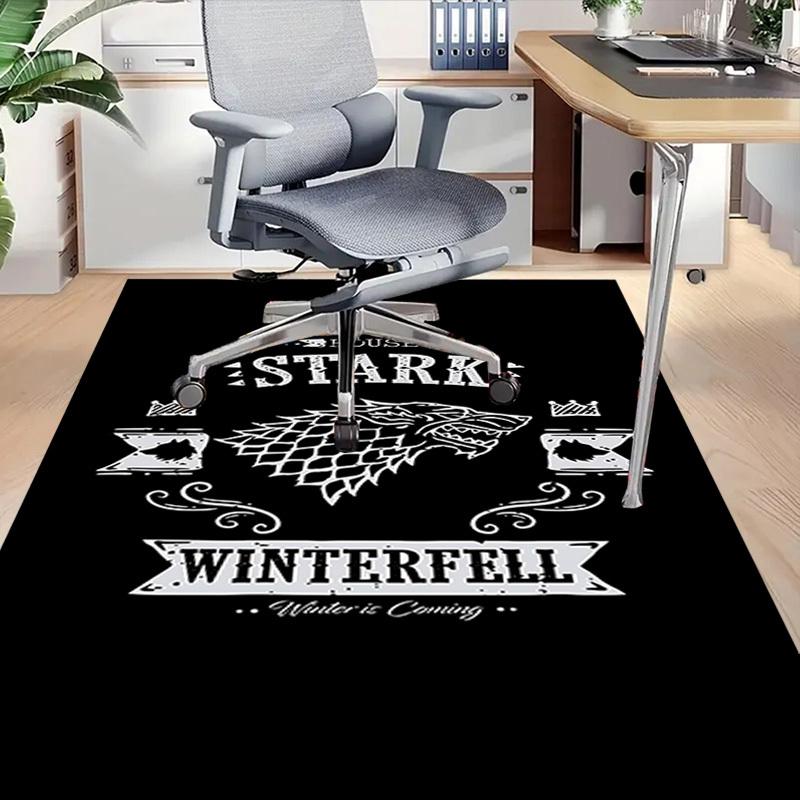 1 Stück Haus Stark Winterfell Teppich, Büroteppich Außenmatte Heimdekoration Bereichsteppich Festival