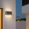 LED Solar Spotlights Outdoor Wall Lamps Waterproof 8W Garden Decor Lamps Up And Down Lighting For Courtyard Porch Balcony Garden