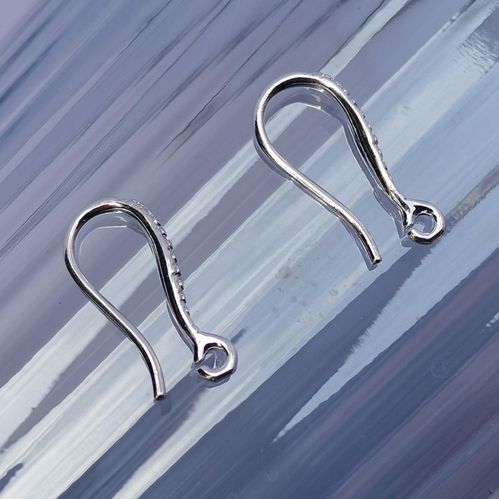 Set med 20 kopparfärgade örhängeskrokar halvfärdiga öronkrokar med öppen ögla för hantverkare DIY mångsidiga smyckestillbehör