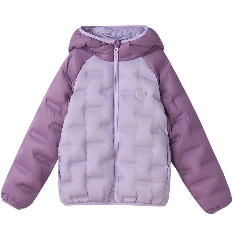DEESHA Girls  Lightweight Colorblock Hooded Down Jacket 120