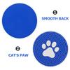 LEDMOMO Car Paw Print Set of 7cm Drink Holder PVC Heat Stain Noise Car Interior Blue Coasters, Design, 4, Diameter, Compatible, Non-Slip, Washable,