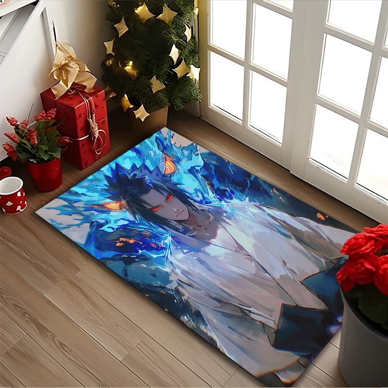 [naruto Printed Carpet] Non-slip Office Rug, Cozy Area Carprt for Living Room Use, Soft Home Sofa Chair Mat