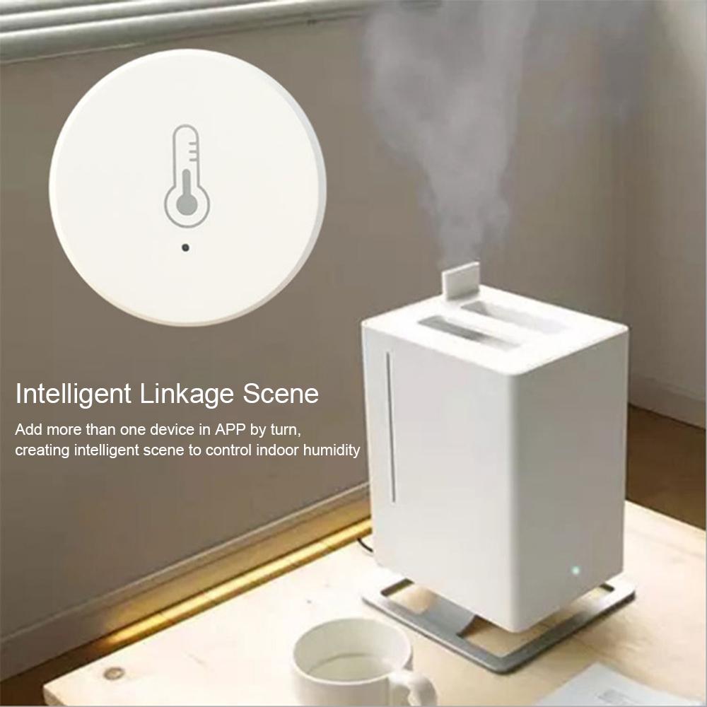 ZigBee Temperature Humidity Sensor with Alarm Function APP Control Indoor Temperature Humidity Monitor Smart