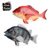 Red Silk Napoleonfish and Carp Toy Ornament - Marine Animal Simulation Model for Kids