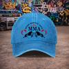 Unisex MMA Vintage Washed Baseball Cap  Duckbill Hat with Fighting Print  Birthday Gift for Dad or Grandpa  Multiple Colors