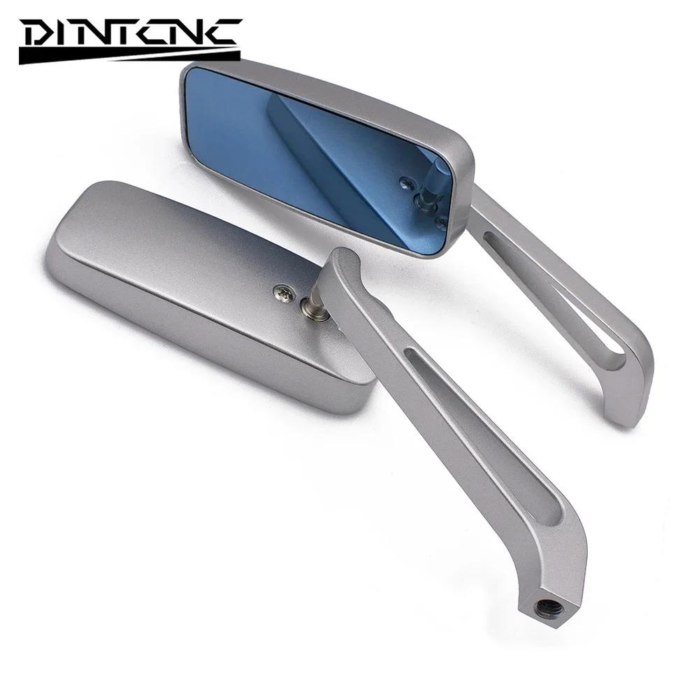 Universal for M8 M10 Threaded Motorcycle Rectangular Reflective Rearview Mirror Die-cast Aluminum Alloy Moto Accessories