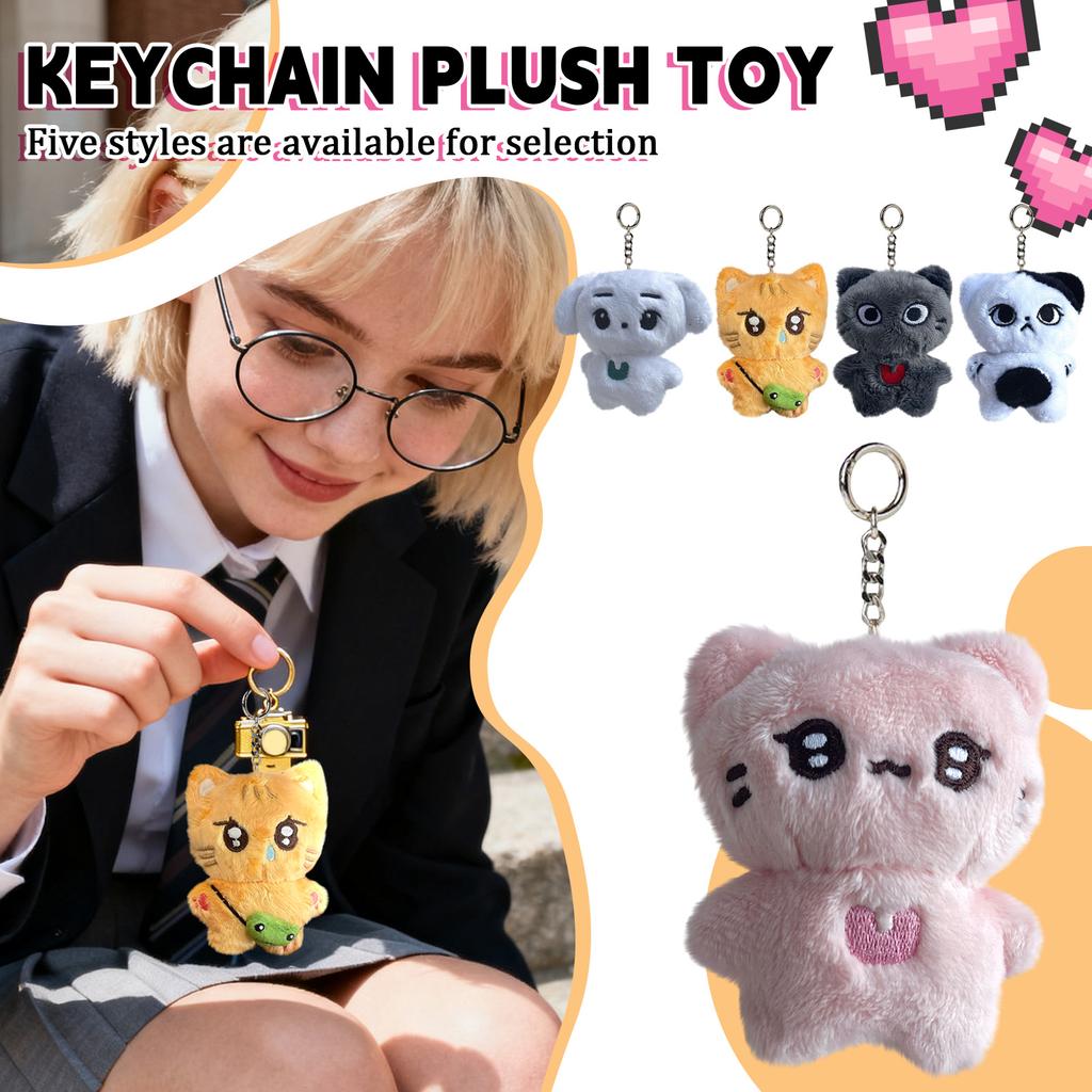 Plush Doll Keychains, Cute Plush Gifts And Idol- Gifts Are Hung Keys, Schoolbags And Cards