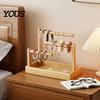 Space Saving Desktop Organizer Wooden Headband Holder Stand, Hair Accessories Tray for Hairbands, Scrunchies, Stand Ties, Bows & Clips, Jewelry