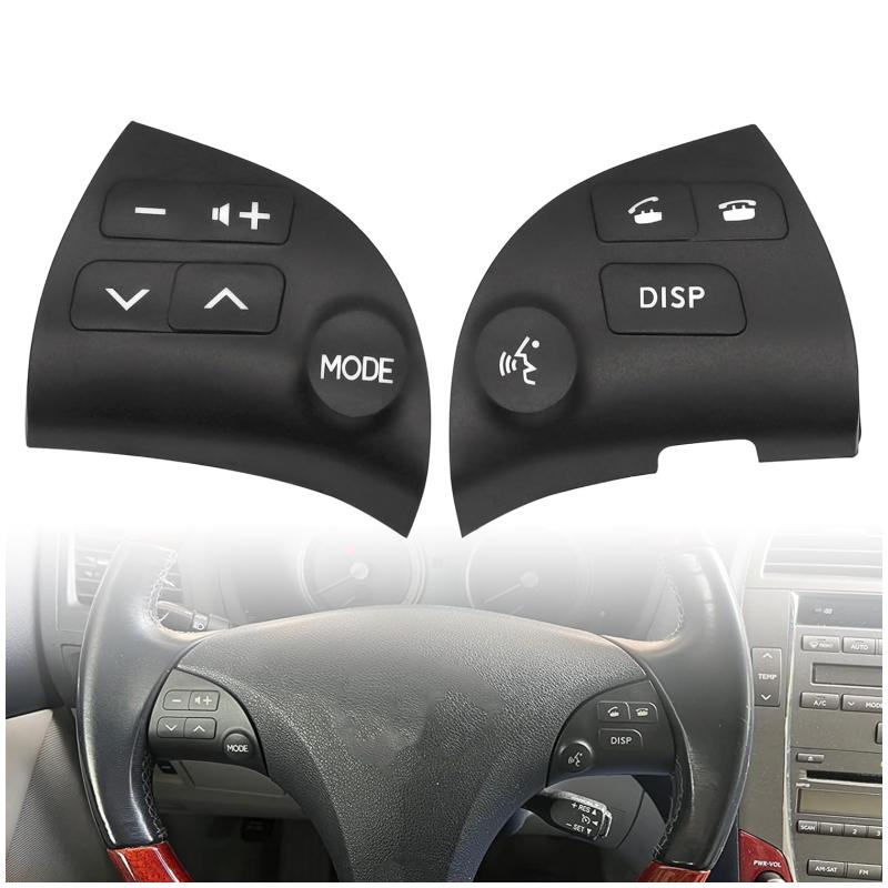 Steering Wheel Control Button Cover 2pcs 84250-33190 Fit for Lexus ES350 2006-2012 RZ-SP84250-33190