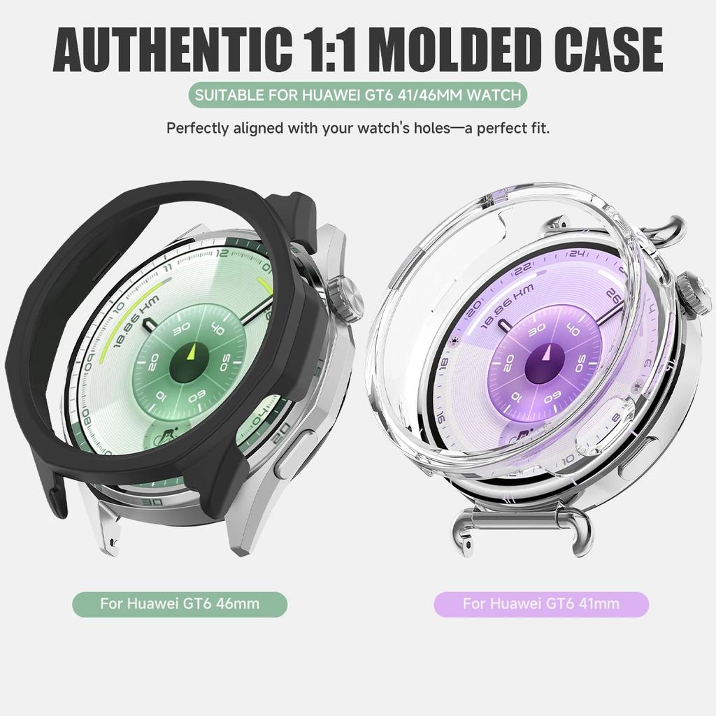 PC Case for Huawei Watch GT6 46mm 41mm SmartWatch Cover Protector Hollow Bumper for Huawei Watch GT6 Protective Accessores
