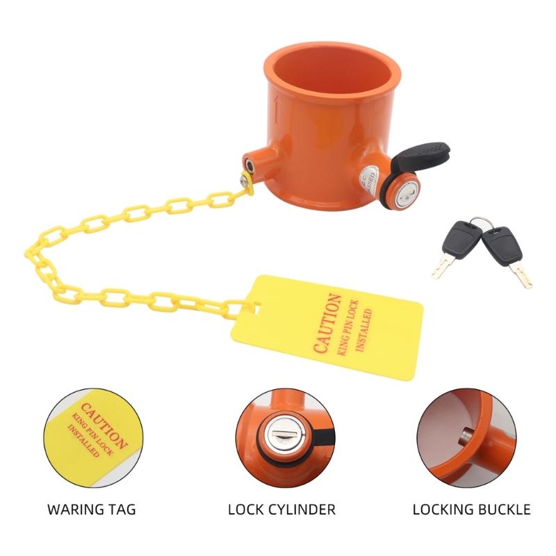 Reliable Lock Pin Lock Aluminum Trailer Security Device Weather Resistant Lock Simple Installation for Trailers RVs