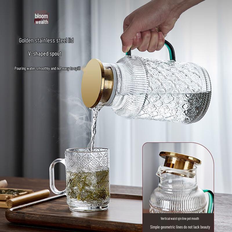 Haofeng Glass Pitcher and Drinking Glass Set