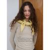A Wool-Blend Flat Woven Triangular Scarf For Women Suitable For All Seasons For Decoration Pography And Travel Paired With A Small Headscarf