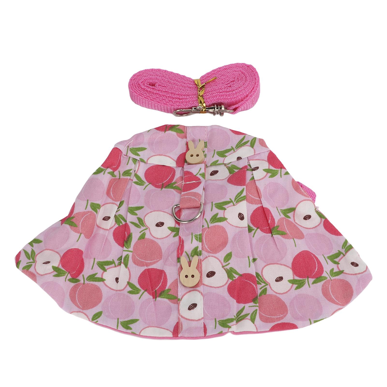 

Rabbits Harness Leash Cute Breathable Pet Chest Traction Rope Set for Guinea Pigs Hedgehogs M