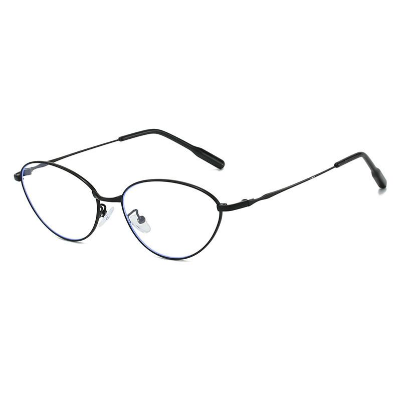 Vintage Metal Cat Eye Sunglasses With Uv400 Protection For Stylish Outdoor Wear