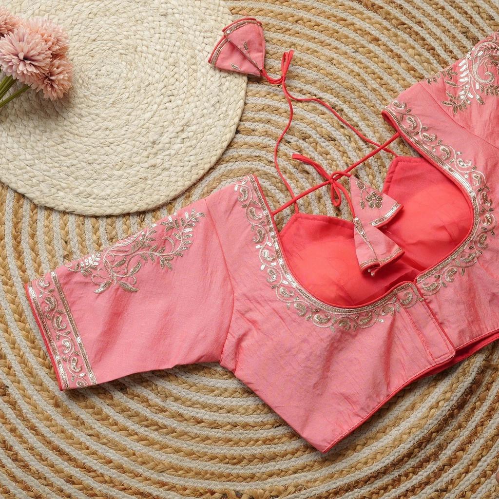 Party Wear Readymade Silk Blouse Bollywood Indian Wedding Wear Stitched Choli