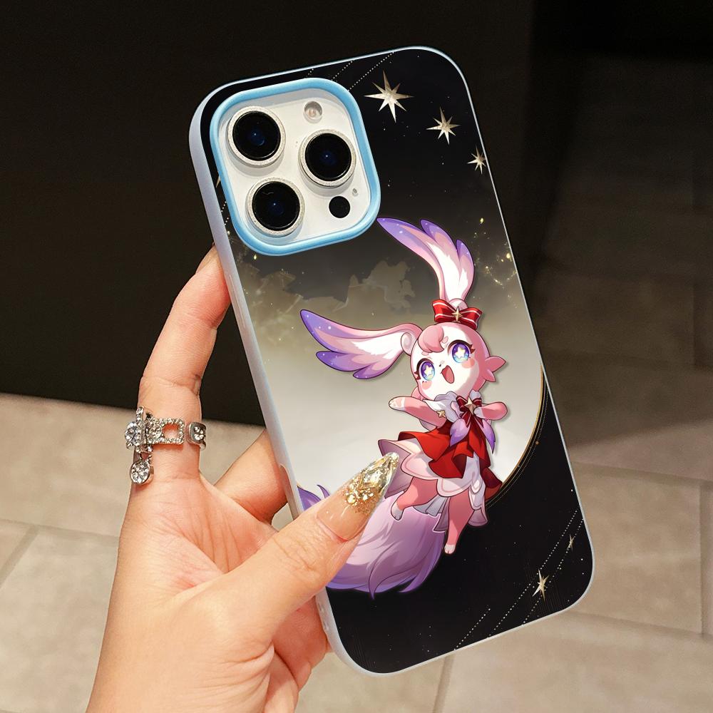 HSR Mem Jelly Doppelschicht Hellblau Handyhülle für iPhone 17 16 15 14 13 12 11 Air Pro Max Plus Schutzhülle