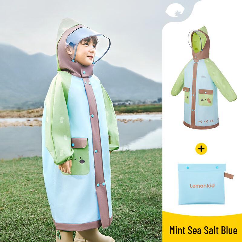 Lemonkid Kids  Waterproof Rain Poncho with Backpack Space