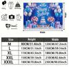 Party Backdrop Happy Birthday Birthday Balloon Blue Photo Booth Background Front Door Decor