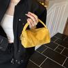 faux Suede Square Handbag for Women Zipper Shoulder Bag Casual Mini Crossbody Bag with Detachable Strap crossbody Pillow Bag