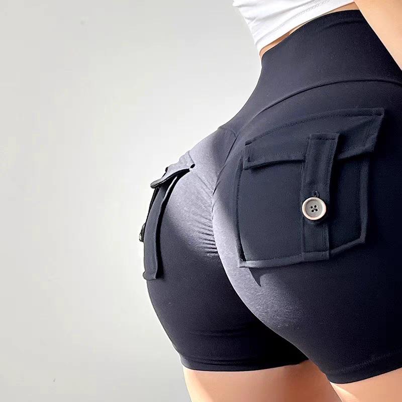 2025 Women's Quick-Dry Peach Butt Yoga Shorts: Elastic, Hip-Lifting, Summer Fitness Wear
