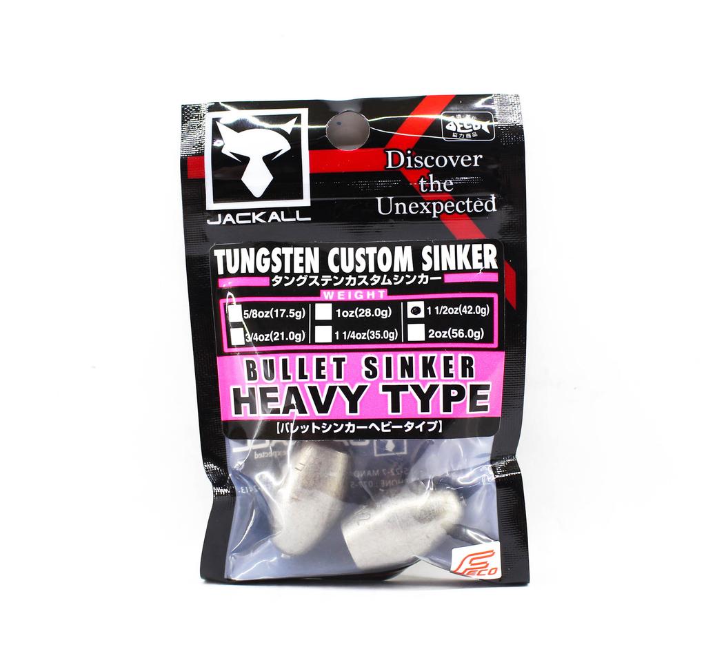 Jackall Tungsten Bullet Sinker Custom Design 42 Grams-2 Per Pack (2312)