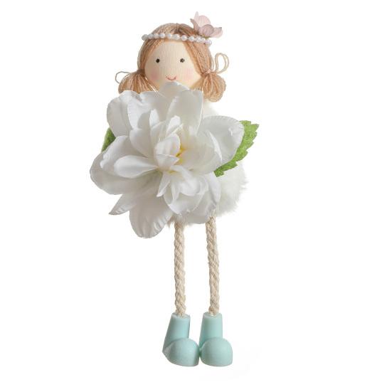 Jarní víla dívka ozdoba květina anděl závěsný přívěsek zasněná pohádková tématická dekorace na vánoční stromek svatební party výstavy