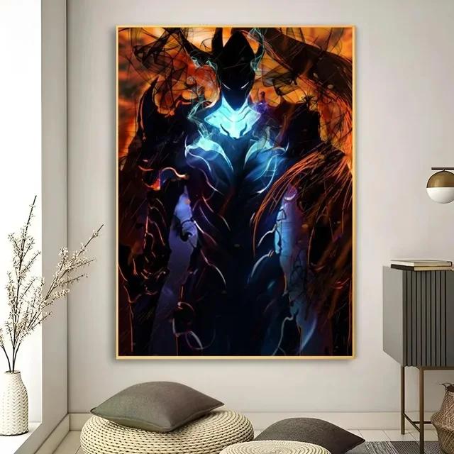 Solo Leveling Anime Artă de Perete pe Pânză HD Pisică Kawaii Mașini Poster pentru Decor Cameră de Joc Cadouri și Picturi Murale