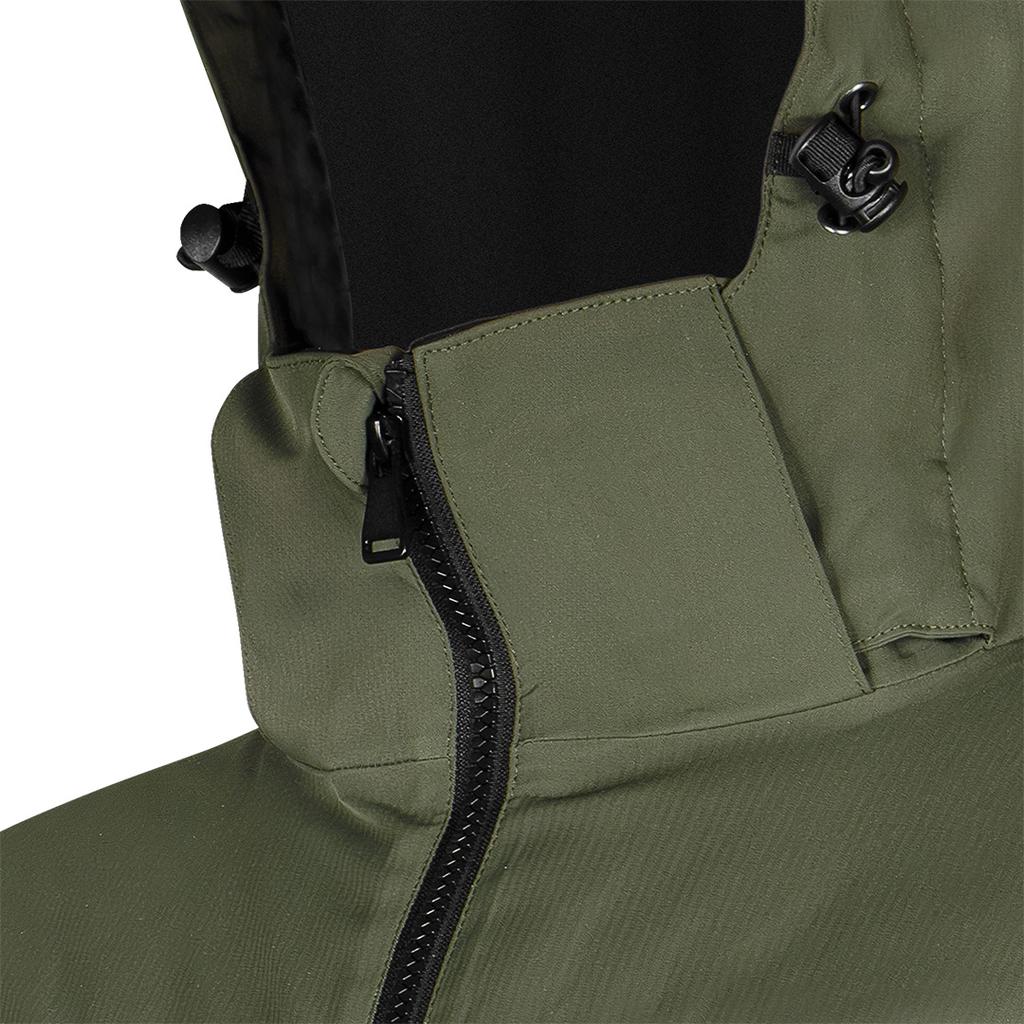 OUTDOOR insulated hooded jacket, green, size XXL