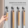 Strong Magnetic Hooks for Refrigerator, Wall & Door Mount, Traceless Adhesive